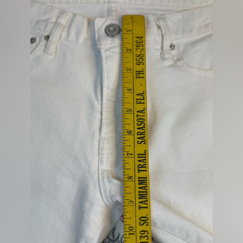 Moussy Vintage Mv Burnside Skinny Jeans Ankle Cropped white size 29 - Picture 9 of 14